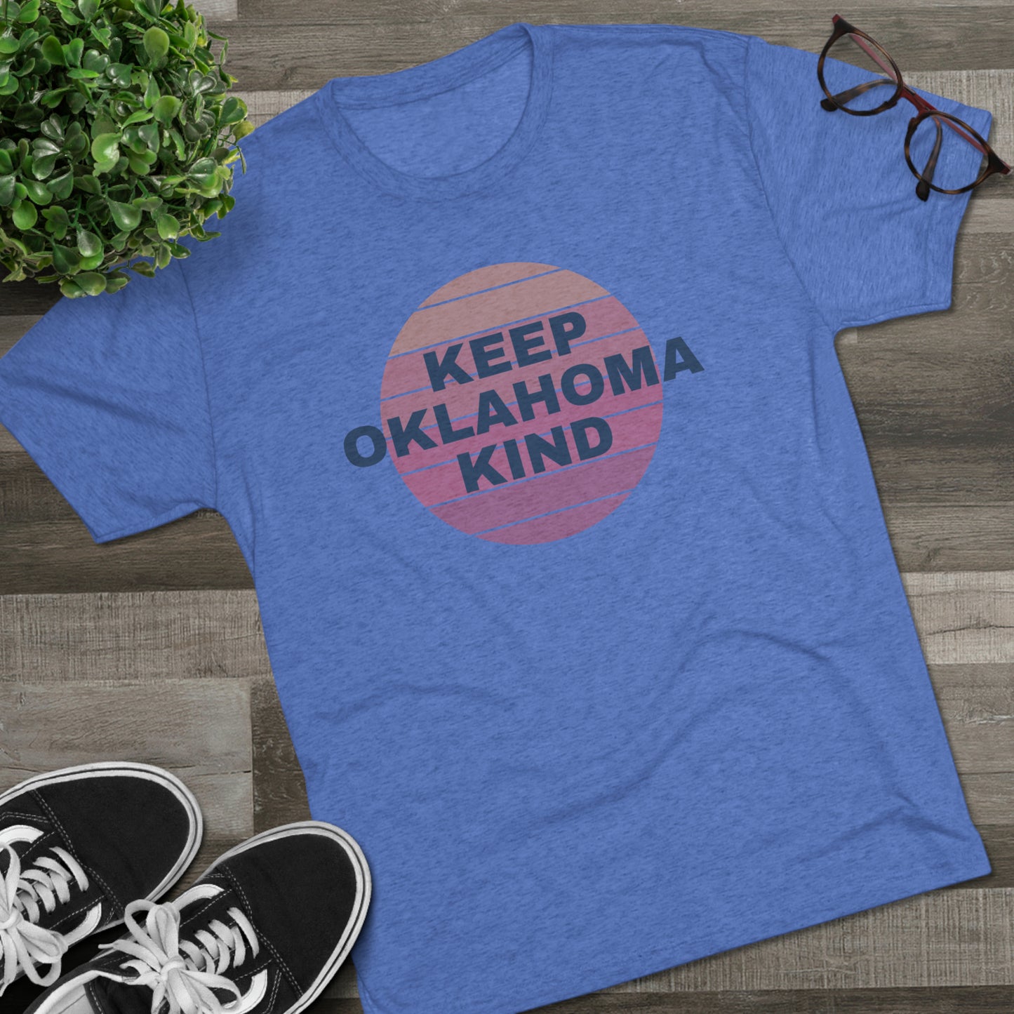 Keep OK Kind Unisex Tri-Blend Crew Tee