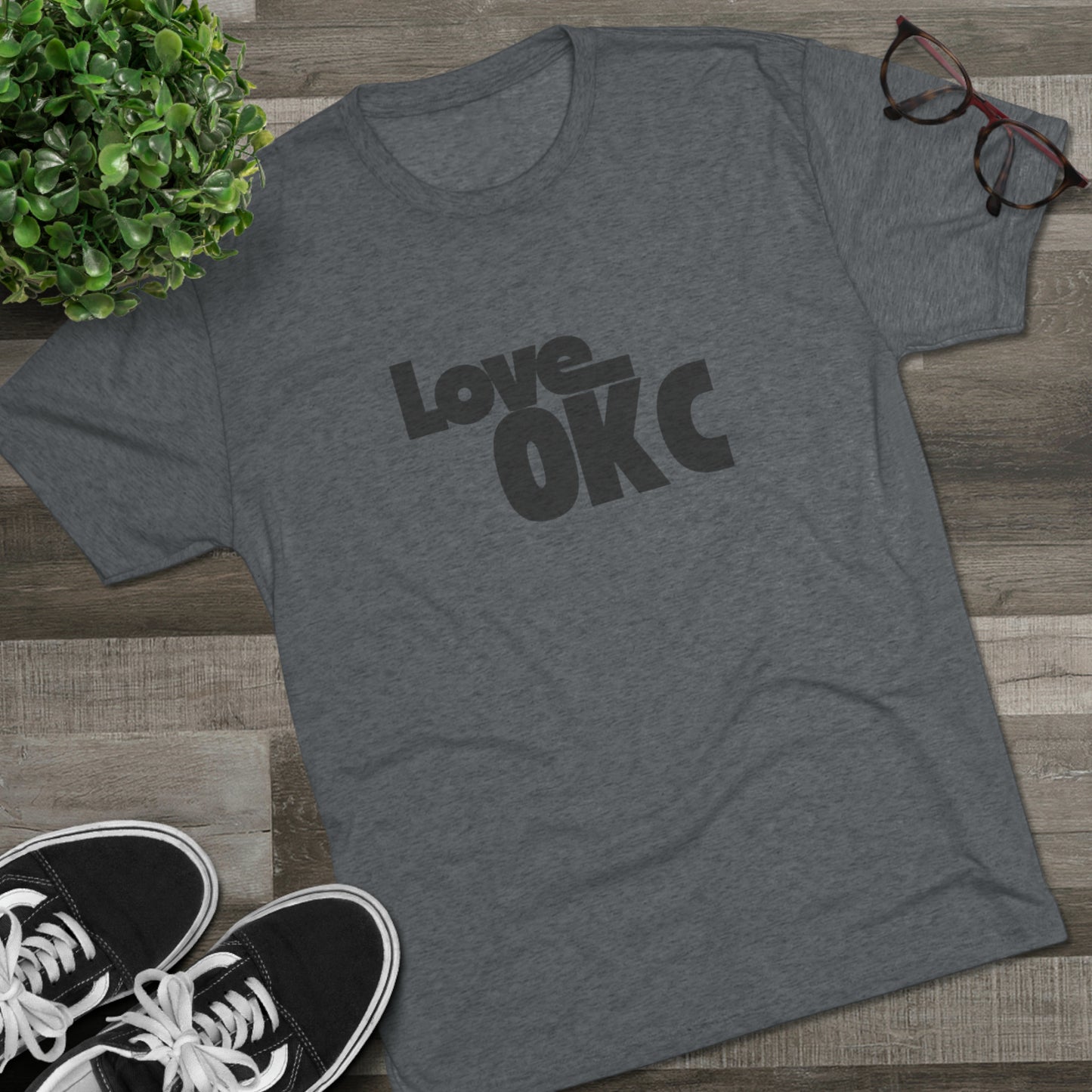 Love OKC Unisex Tri-Blend Crew Tee