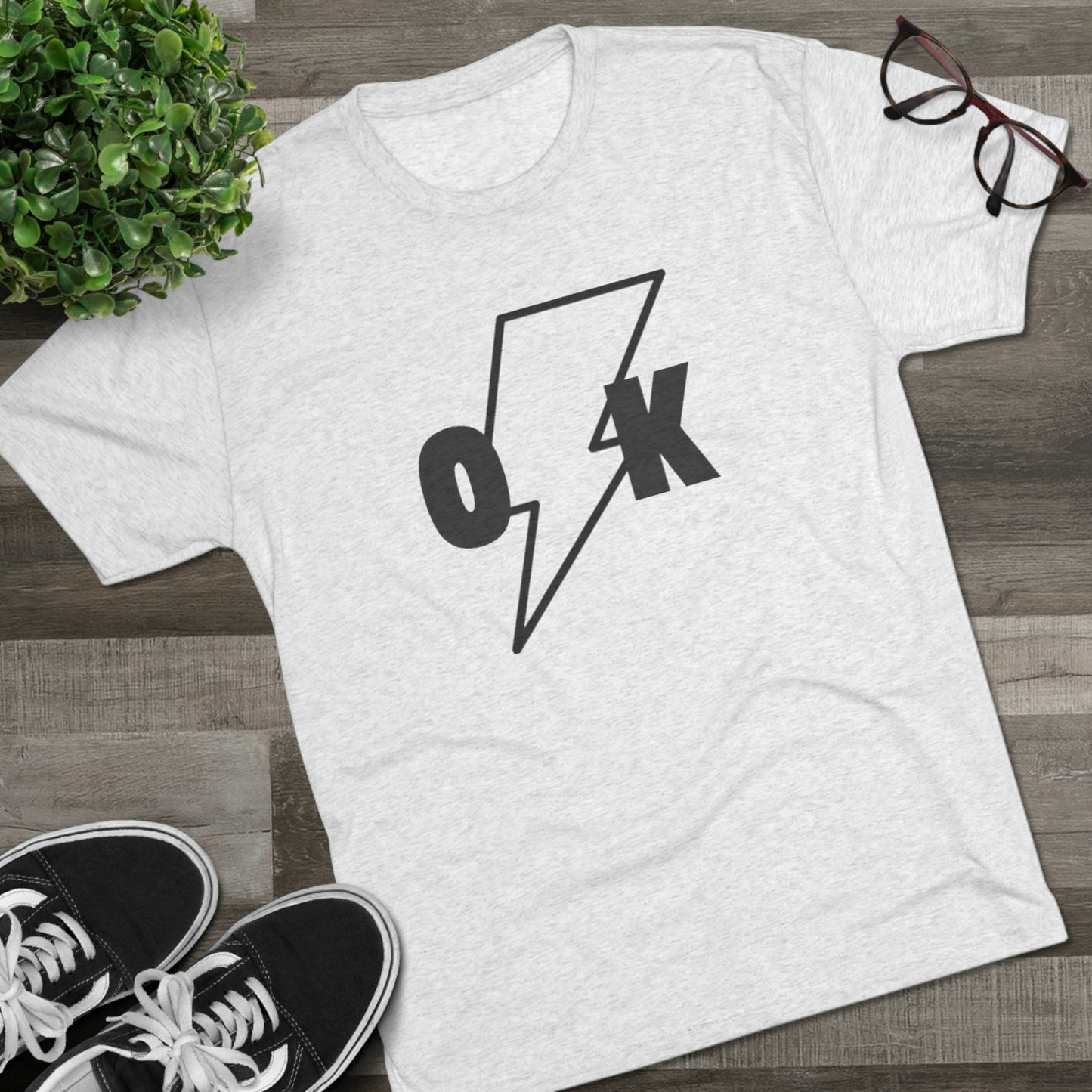 OK Unisex Tri-Blend Crew Tee