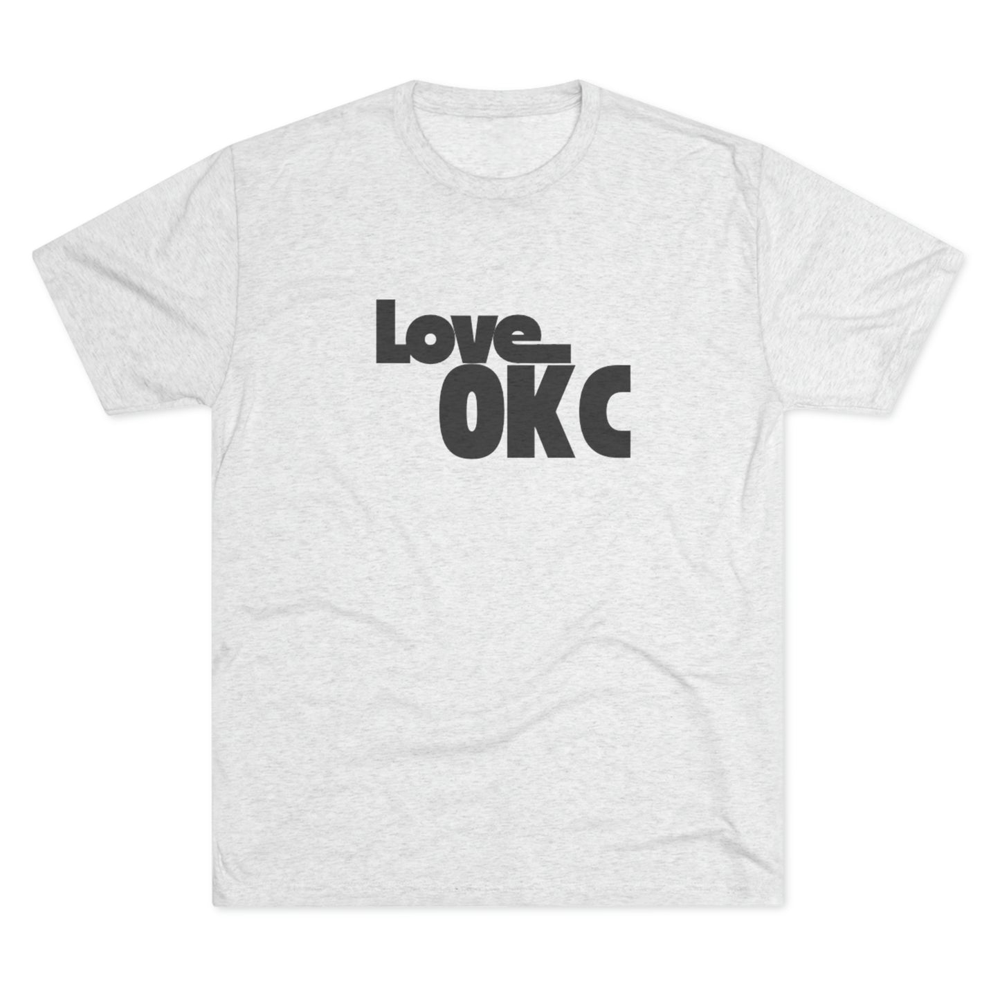 Love OKC Unisex Tri-Blend Crew Tee