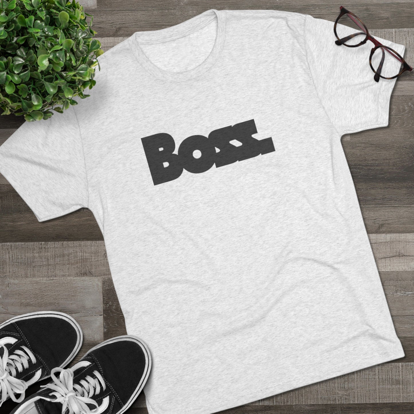 Boss Unisex Tri-Blend Crew Tee