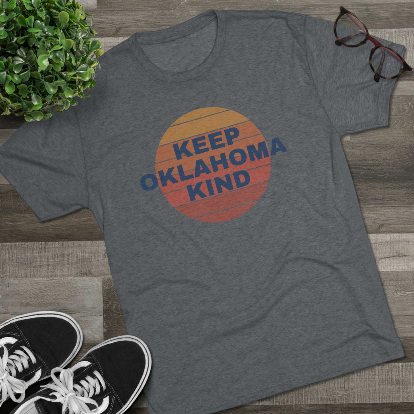 Keep OK Kind Unisex Tri-Blend Crew Tee