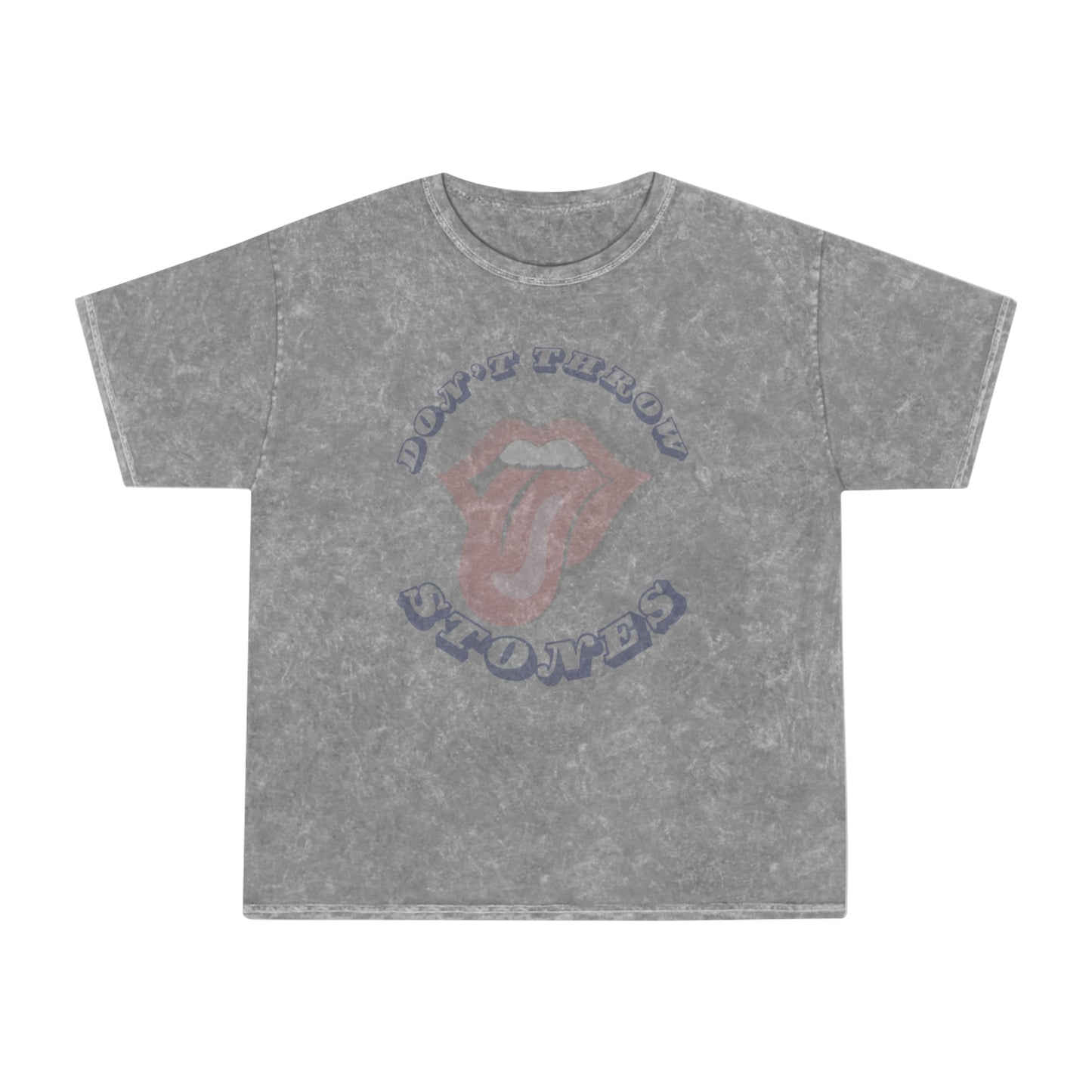 Dont Throw Stones Unisex Mineral Wash T-Shirt