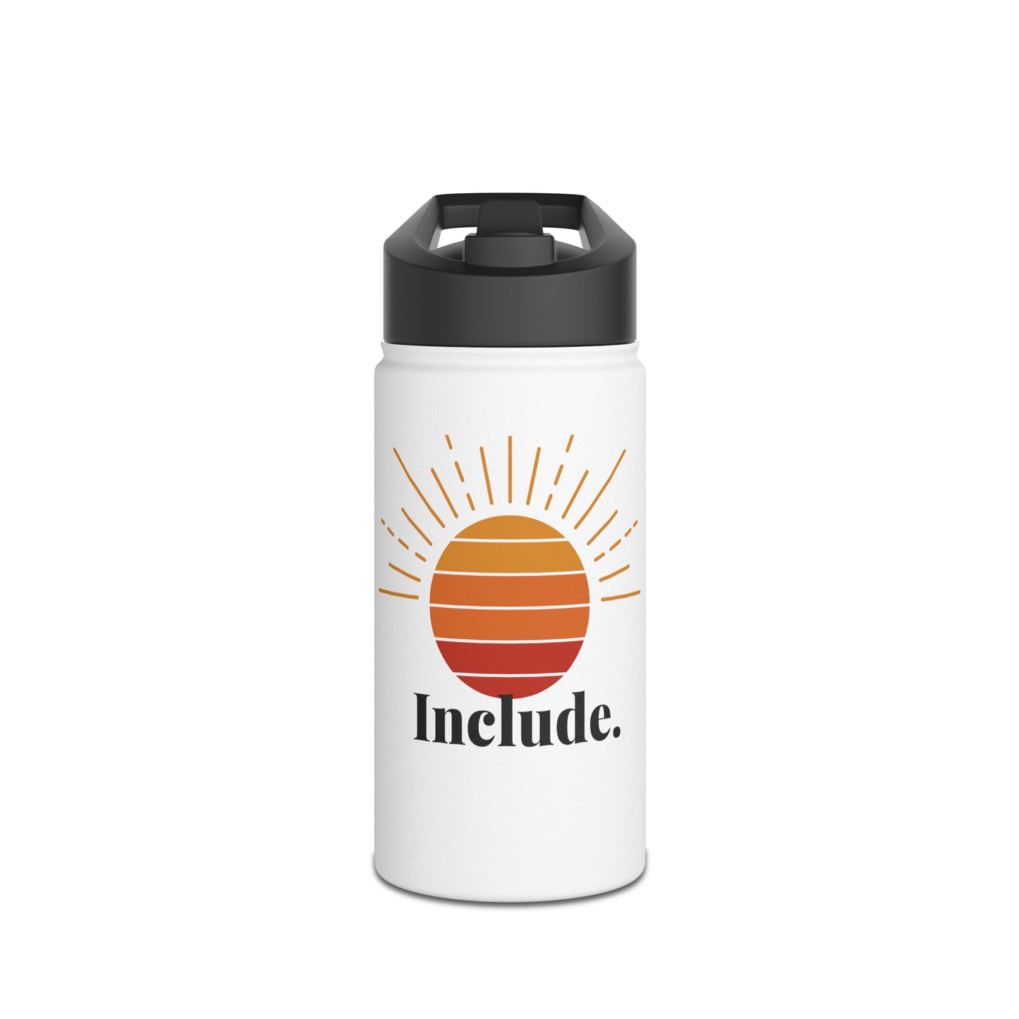 Include Stainless Steel Water Bottle, Standard Lid