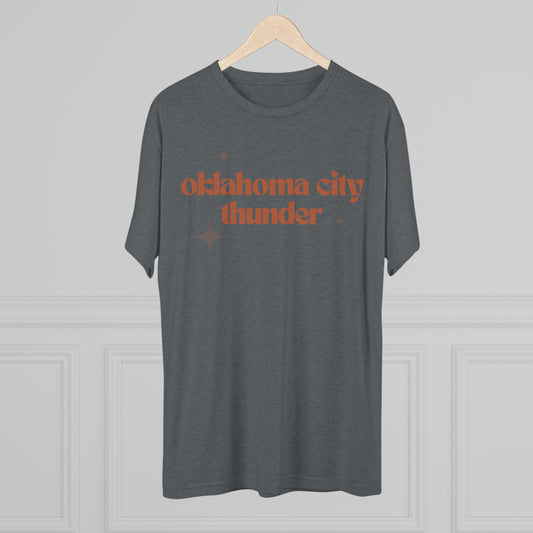 Oklahoma City Thunder Unisex Tri-Blend Crew Tee