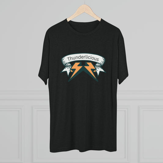 Thunderlicious Black Unisex Tri-Blend Crew Tee