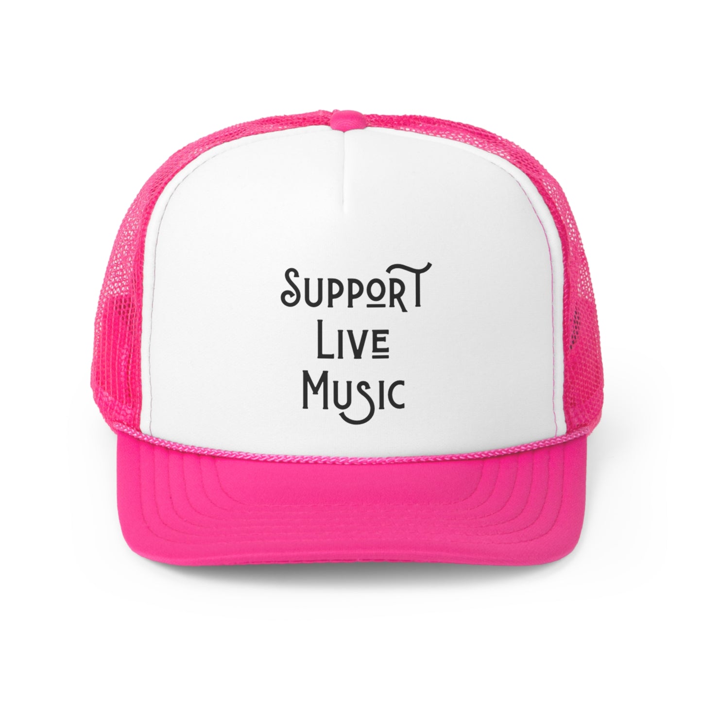 Support Live Music Trucker Caps