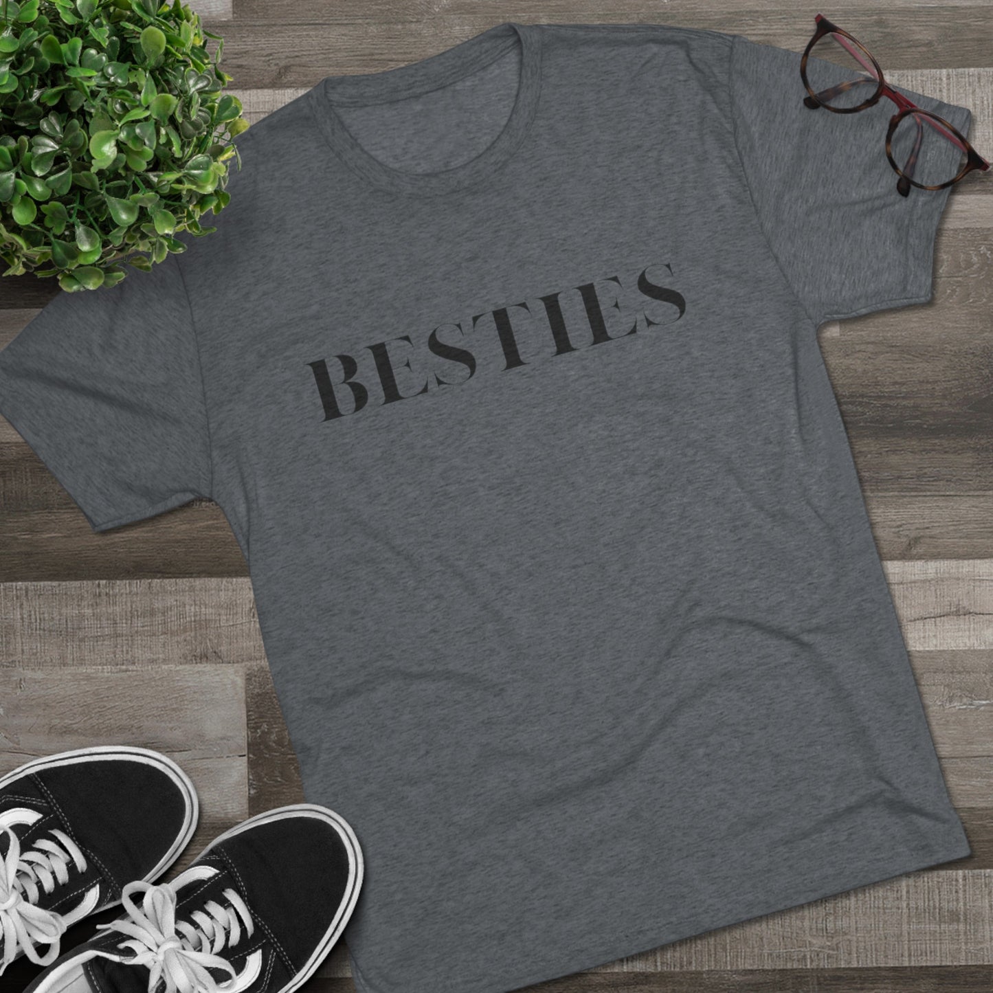 Besties Unisex Tri-Blend Crew Tee