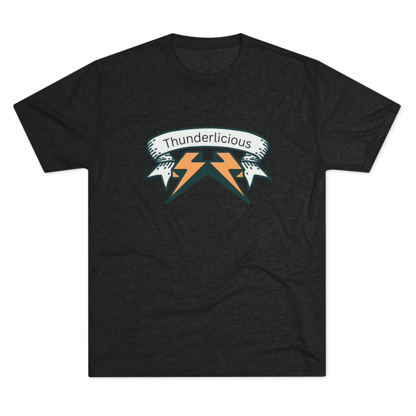 Thunderlicious Black Unisex Tri-Blend Crew Tee