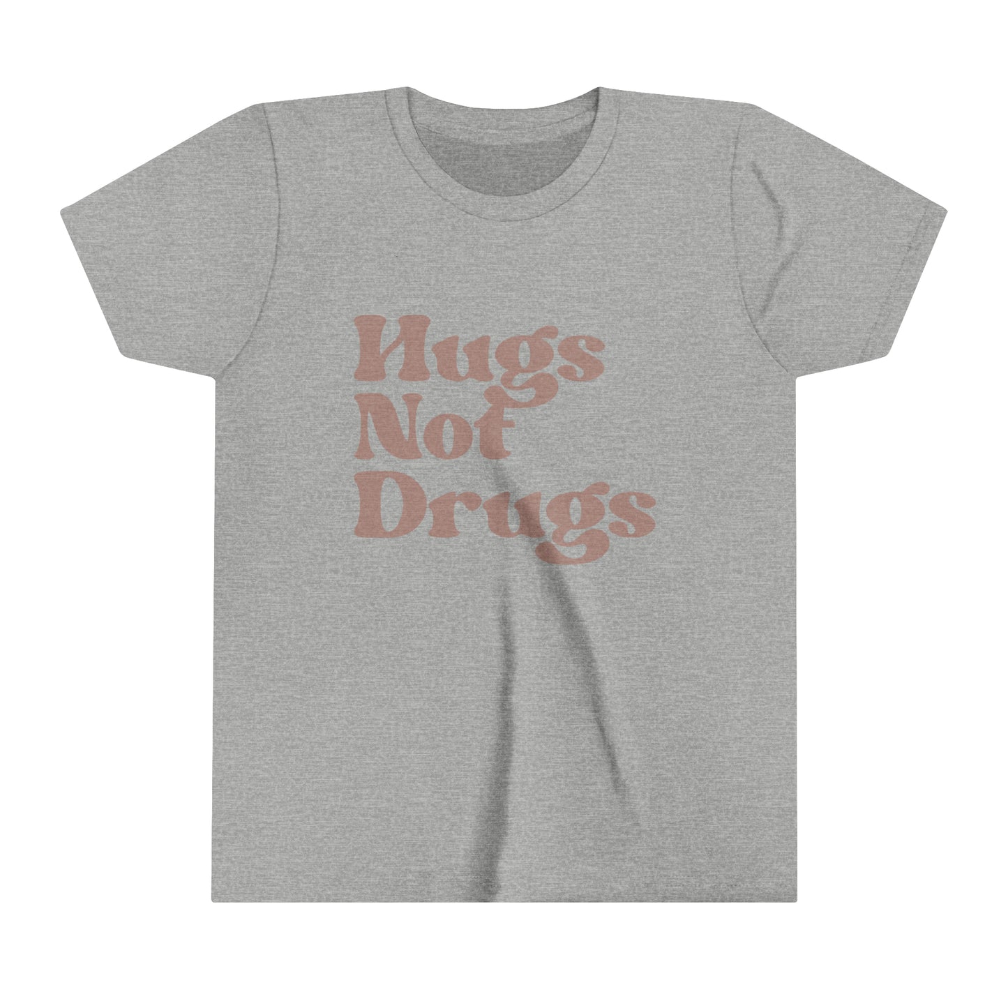 Hugs Not Drugs Youth Short Sleeve Tee