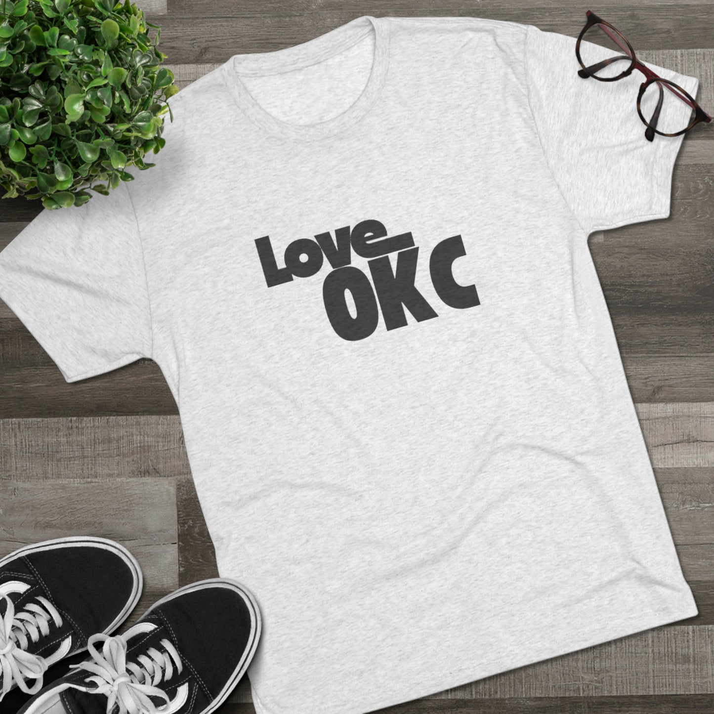 Love OKC Unisex Tri-Blend Crew Tee