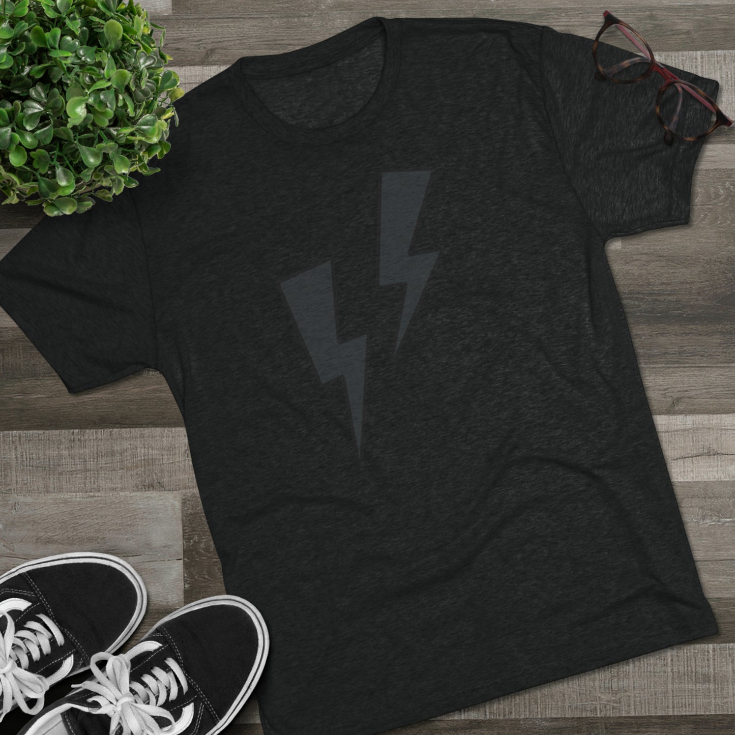 Monotone Thunder Unisex Tri-Blend Crew Tee