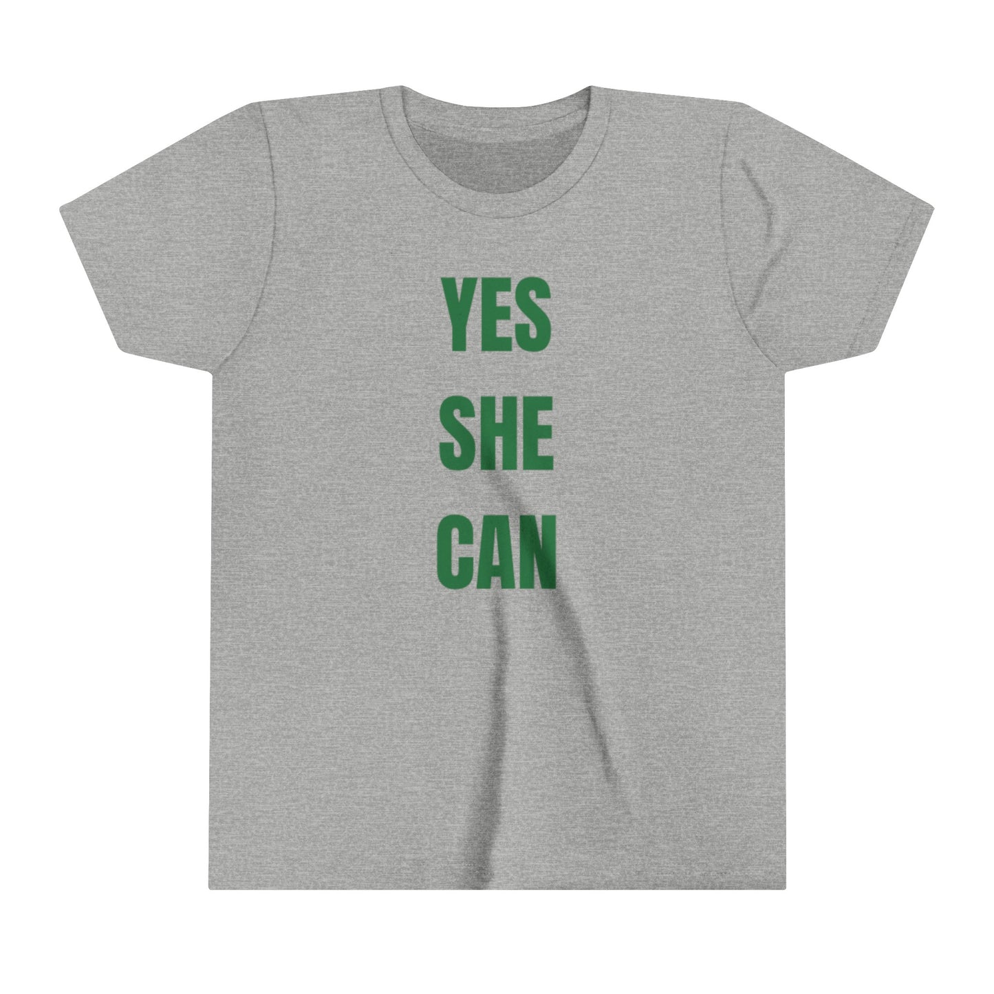 YES SHE CAN Youth Short Sleeve Tee