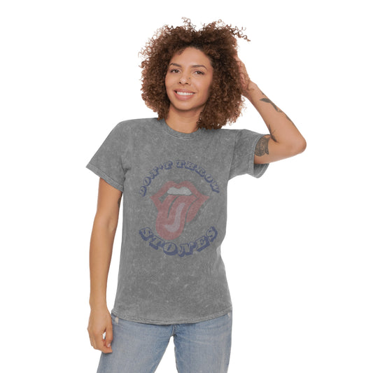 Dont Throw Stones Unisex Mineral Wash T-Shirt