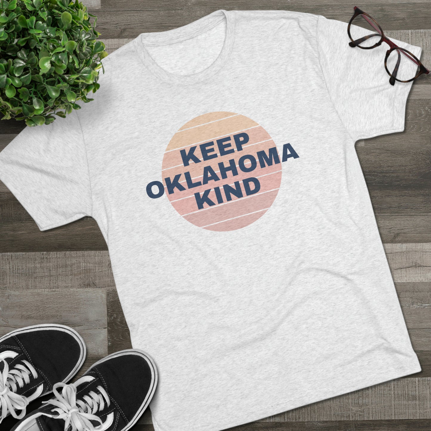 Keep OK Kind Unisex Tri-Blend Crew Tee