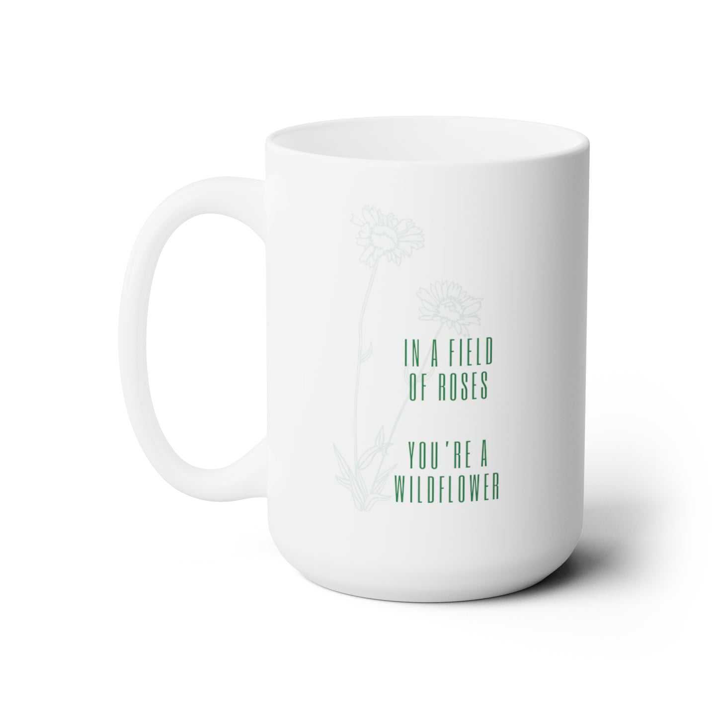 Wildflower Ceramic Mug 15oz