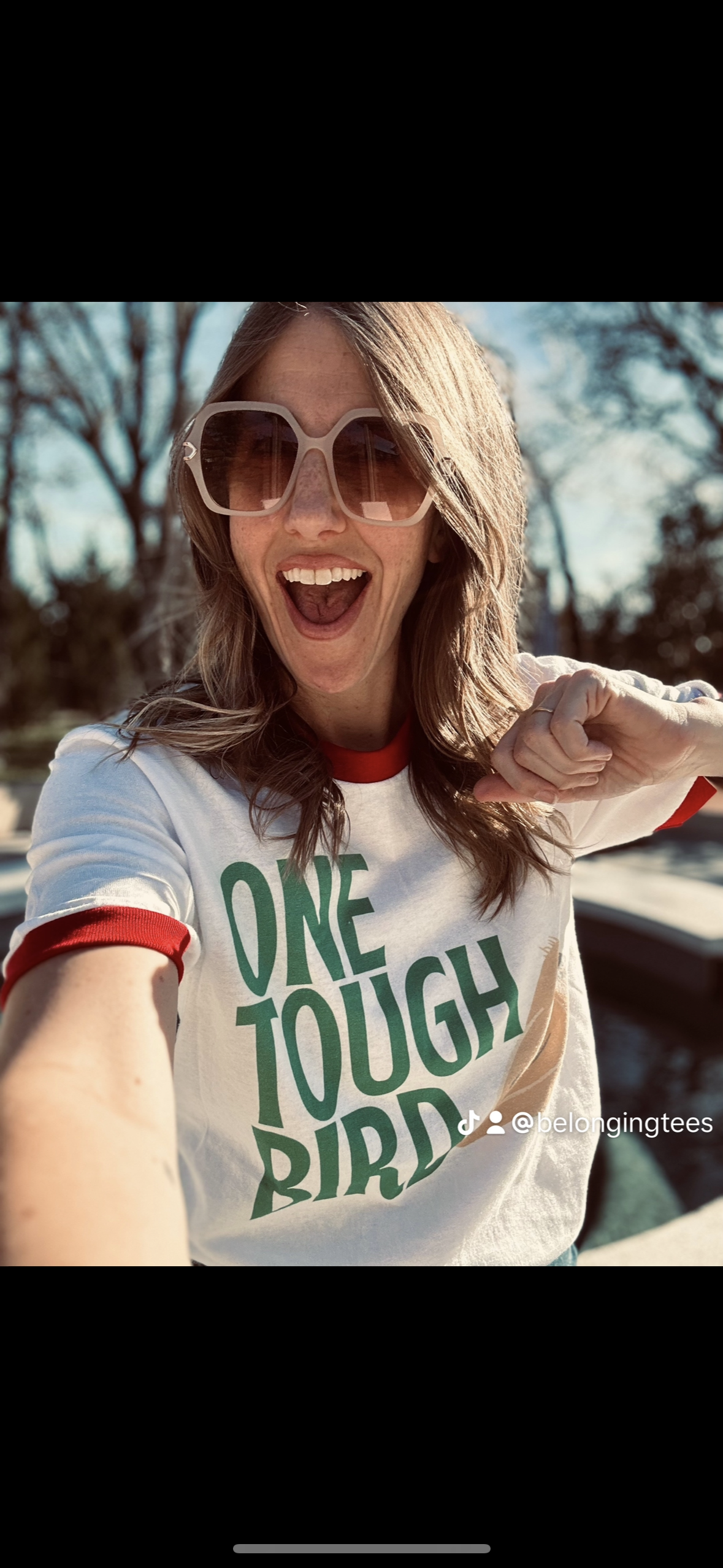 One Tough Bird Unisex Ringer T-shirt